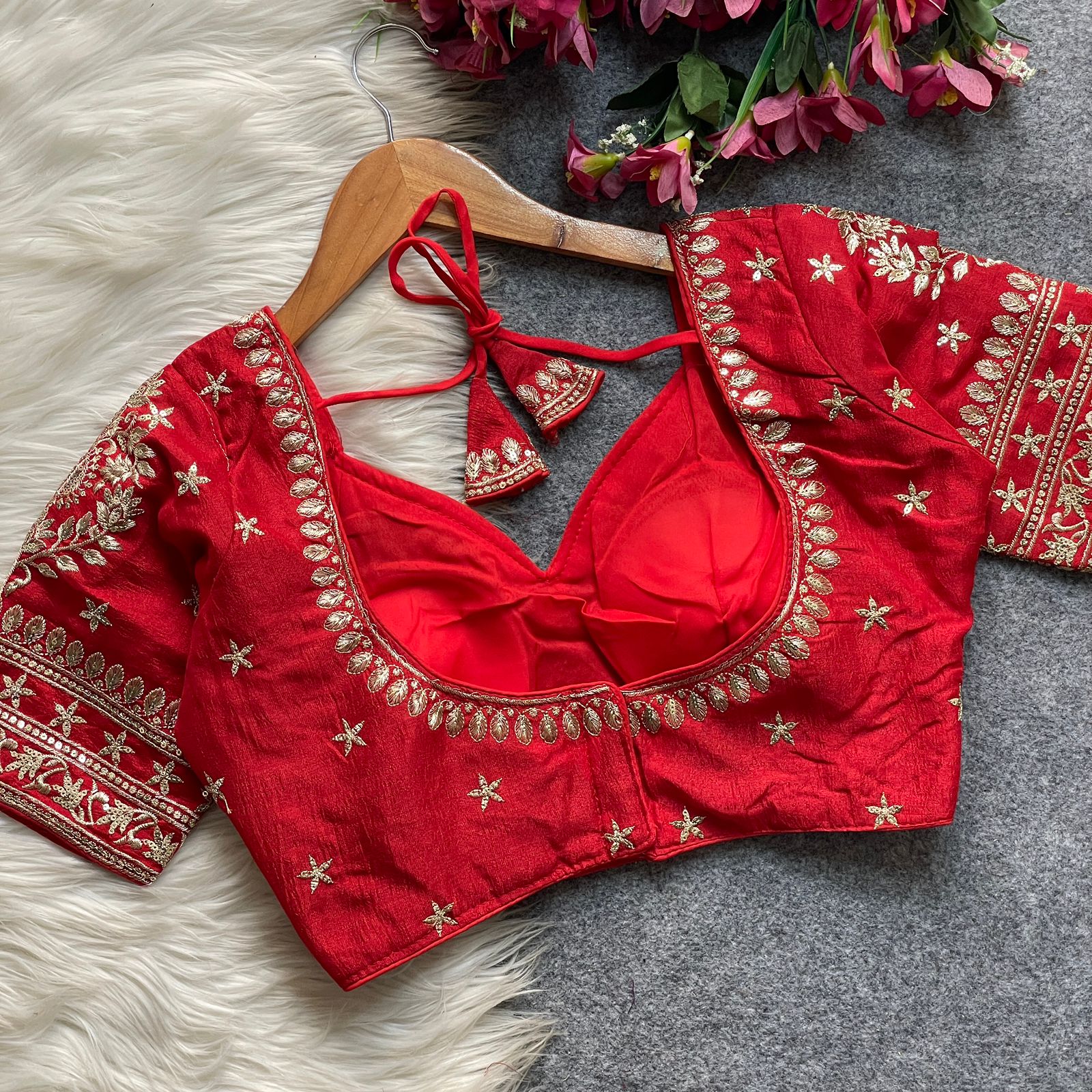 WhatsApp Image 2026-02-23 at 8.04.36 AM (1) JODHA STYLE BRIDAL BLOUSE - Image 1