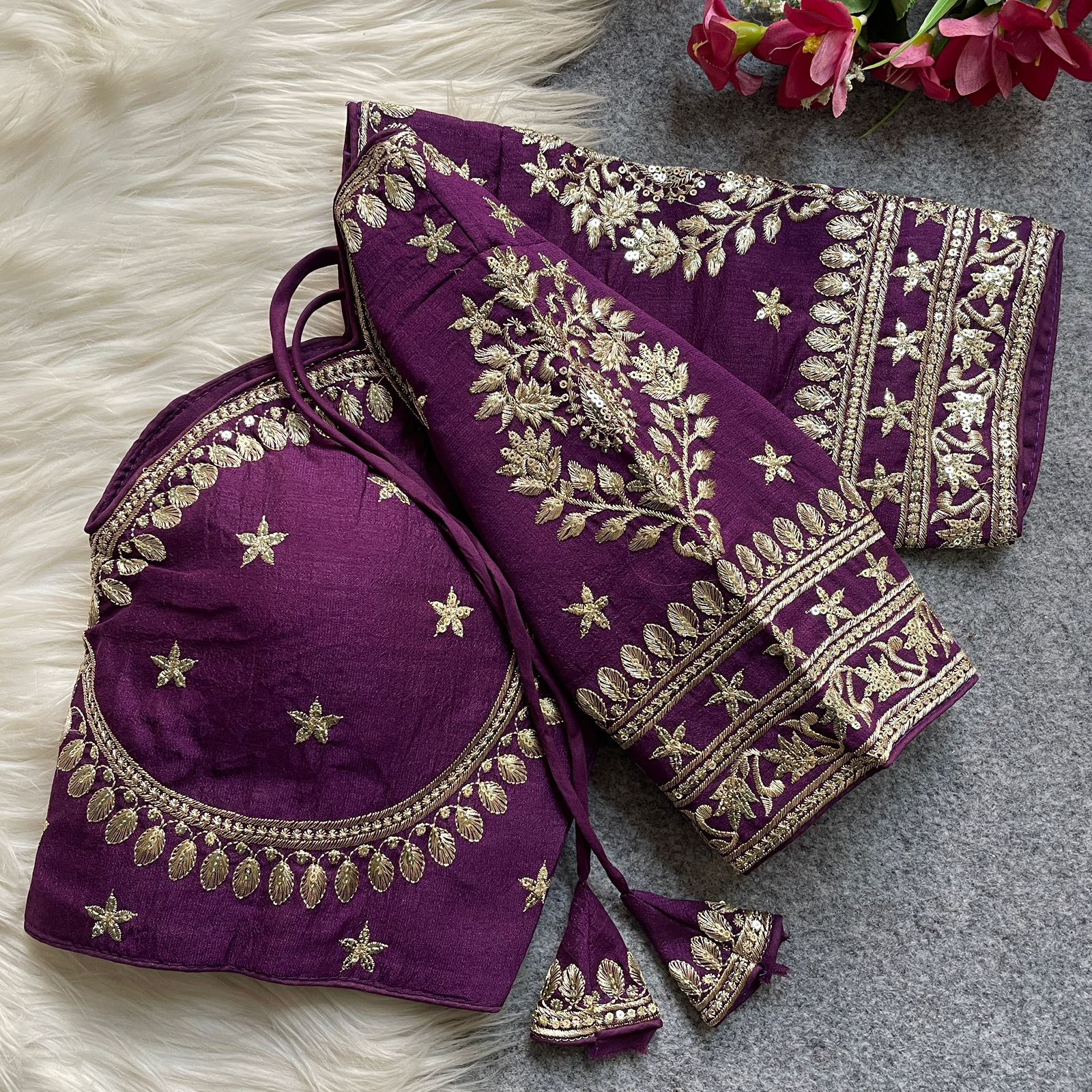 WhatsApp Image 2026-02-23 at 8.04.37 AM (1) JODHA STYLE BRIDAL BLOUSE - Image 1
