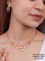 rose gold plated necklace