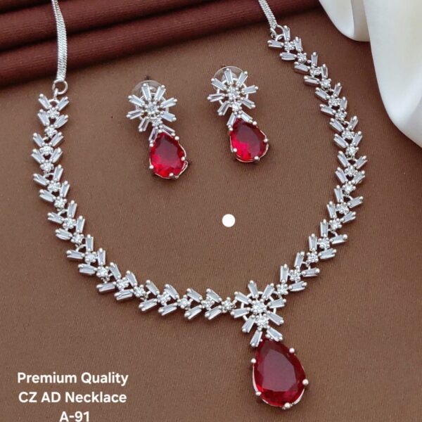 premium Quality cz ad necklace A-91