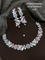 premium Quality cz ad necklace A-58 - Image 4