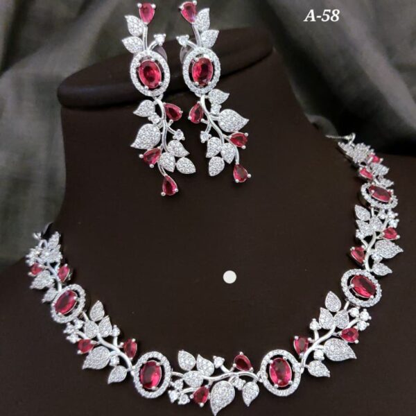 premium Quality cz ad necklace A-58