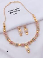 premium Quality cz ad necklace A-61 - Image 3