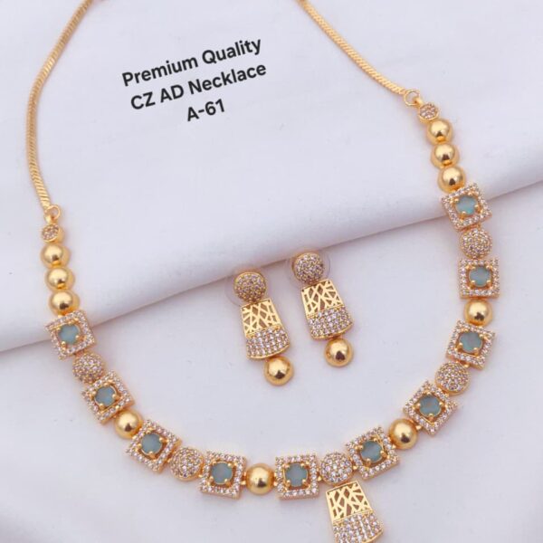 premium Quality cz ad necklace A-61