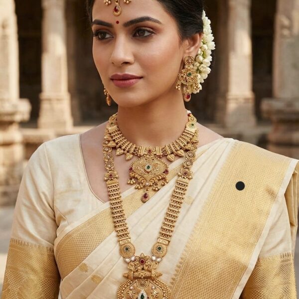 combo necklace set bridal haram set