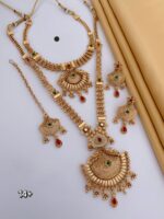 combo necklace set bridal haram set - Image 2