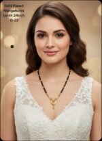 gold plated mangalsutra lenth 24 inch D-20 - Image 11