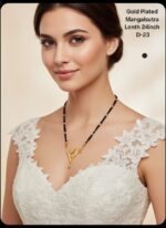 gold plated mangalsutra lenth 24 inch D-20 - Image 10