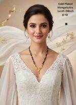 gold plated mangalsutra lenth 24 inch D-20 - Image 8