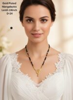 gold plated mangalsutra lenth 24 inch D-20 - Image 5