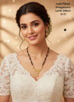 gold plated mangalsutra lenth 24 inch D-20 - Image 2