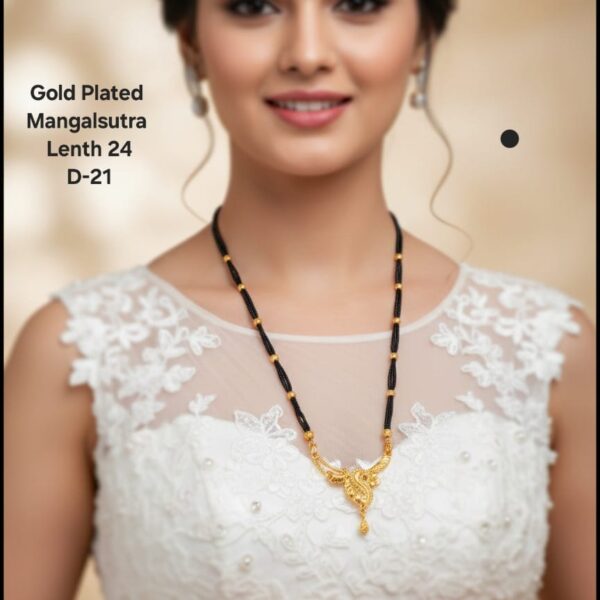gold plated mangalsutra lenth 24 inch D-20