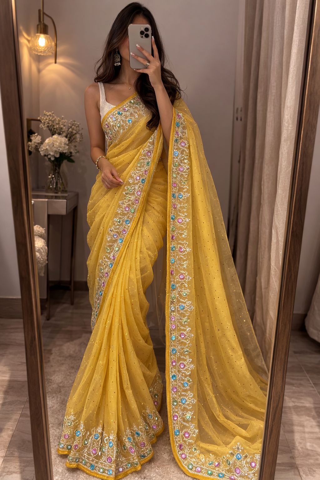 WhatsApp Image 2026-03-02 at 9.05.10 AM (1) 30% OFF Star georgette saree - Image 1