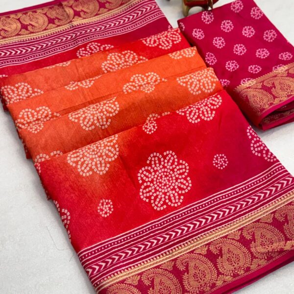 Rangoli tissue Saree