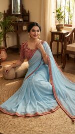6% OFF SILK SAREE blouse