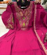 Anarkali kurti with Bottom Plazo & Heavy work Dupatta - Image 2