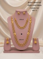 brass material high gold mala combo mlc-1
