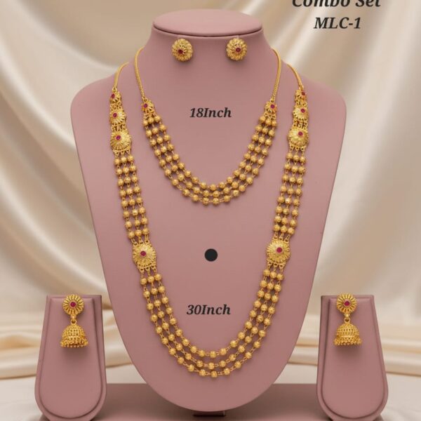 brass material high gold mala combo mlc-1