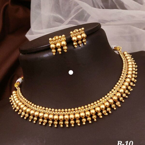 gold plated bridal choker