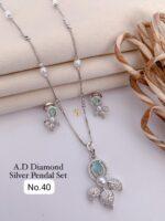a d diamond silver pandal set - Image 6