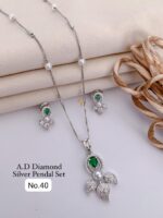 a d diamond silver pandal set - Image 3