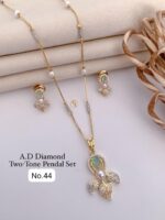 a d diamond silver pandal set - Image 4