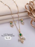 a d diamond silver pandal set - Image 2