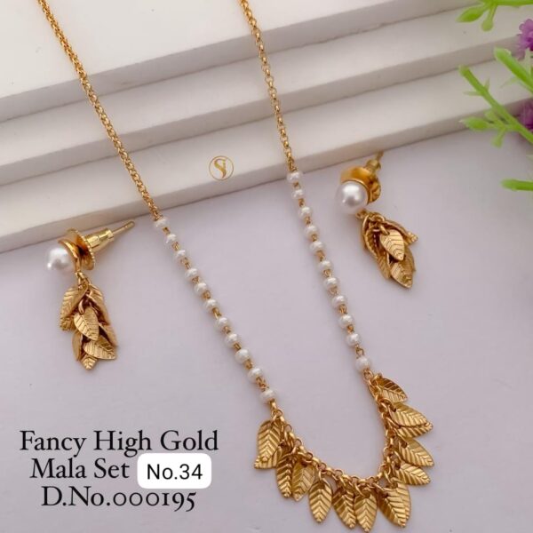 fancy high gold mala set