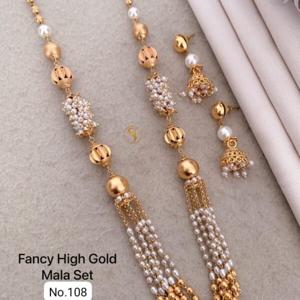 fancy high gold mala set