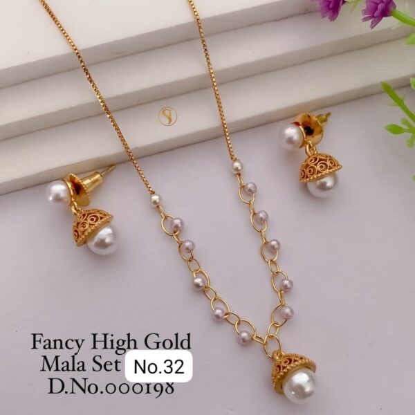 fancy high gold mala set