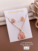 fancy rose gold pendal set - Image 5