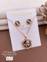 fancy rose gold pendal set - Image 3