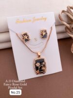 fancy rose gold pendal set - Image 7