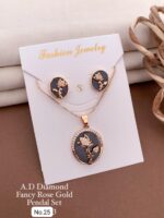 fancy rose gold pendal set - Image 5
