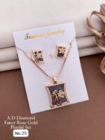 fancy rose gold pendal set - Image 4