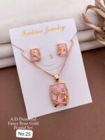 fancy rose gold pendal set - Image 3