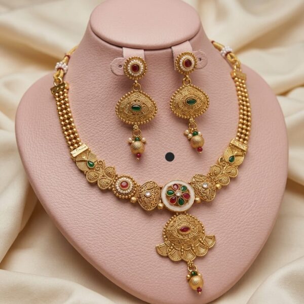 premium Quality high gold rajvadi set f-4