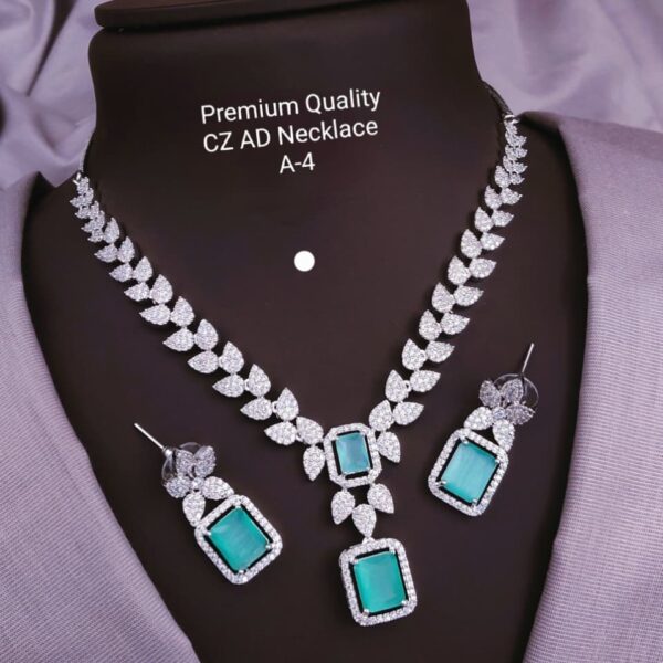 premium Quality cz ad necklace A-4