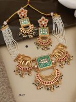 premium Quality rajvadi choker set d-57 - Image 3