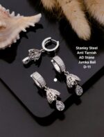 premium Quality cz ad rose gold jumka bali earring - Image 29