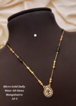 micro gold daily wear ad stone mangalsutra af-3 - Image 12