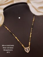 micro gold daily wear ad stone mangalsutra af-3 - Image 10