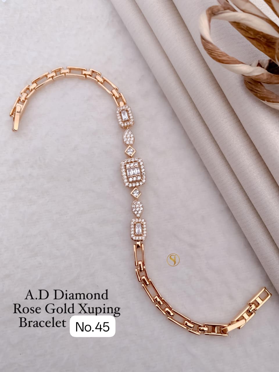 WhatsApp Image 2026-03-25 at 13.30.31 a.d dimond rose gold xuping bracelet - Image 1