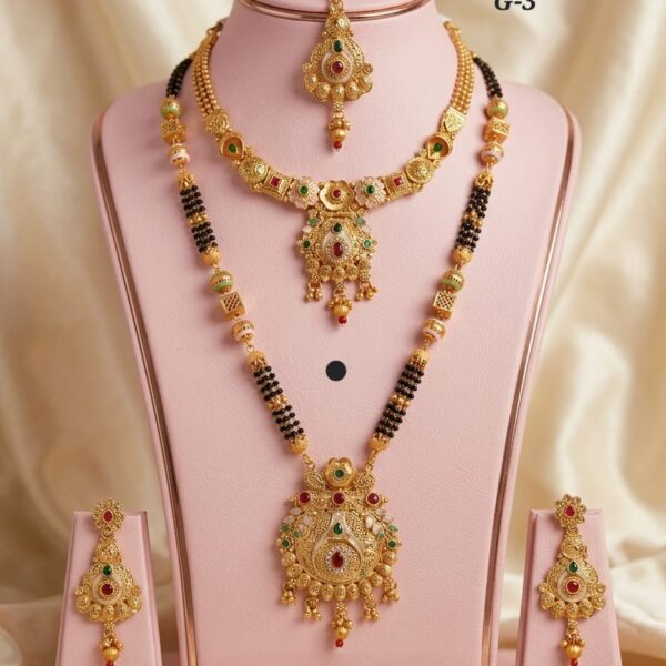 mangalsutra long necklace set