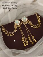 premium Quality kashmiri earring with kan chain m-5