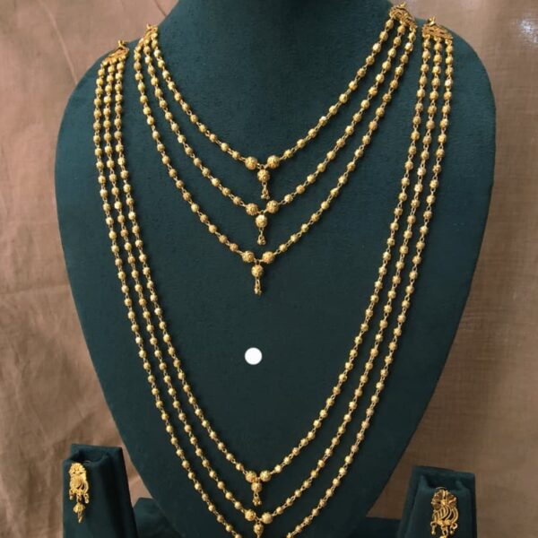 high gold mala combo set lenth 18inch 30inch mlc-4