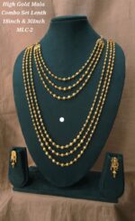 high gold mala combo set lenth 18inch 30inch mlc-4 - Image 3