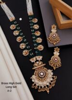 high gold brass mangulsitra long set - Image 5