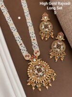 high gold rajvadi long set