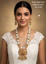 high gold rajvadi long set